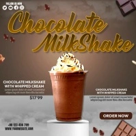 Ice Cream Shake Video Ads Instagram Post template