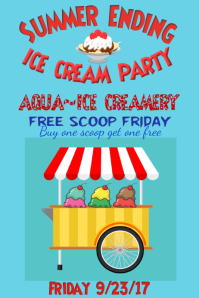 ice cream poster templates postermywall make a flyer