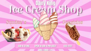 ICE CREAM SHOP VIDEO Umbukiso Wedijithali (16:9) template