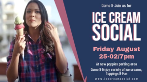 Ice Cream Social Banner Design Facebook-covervideo (16:9) template
