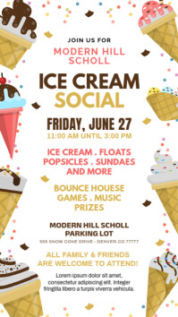 ice cream social Instagram Story template