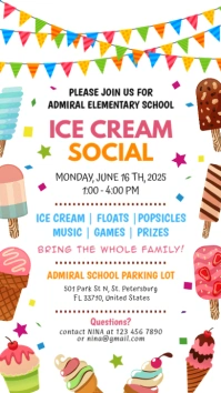 Ice Cream Social Instagram Story template