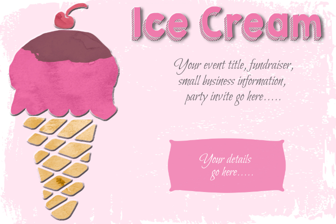 Flyer For Ice Cream Social Free Printable Flyer Templates