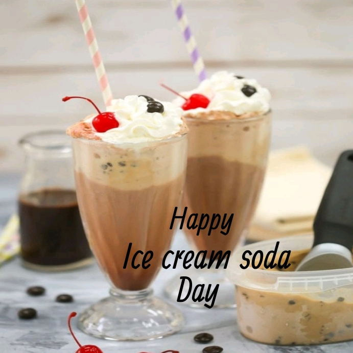 Ice cream soda day Instagram post Template PosterMyWall