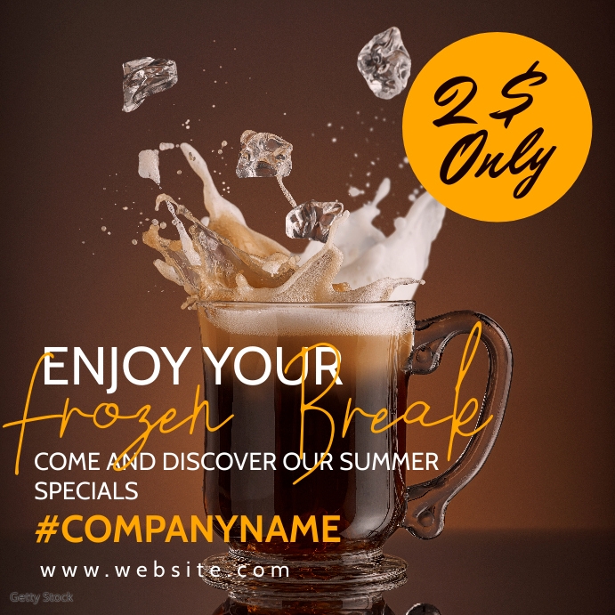 Copy of ice cream summer generic advertisement | PosterMyWall