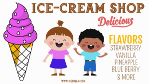 Ice-cream Template Digitalanzeige (16:9)