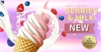 Ice Cream Video Ads Facebook Shared Image template