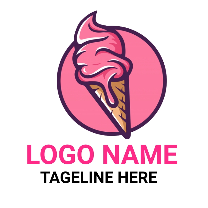 ice creme logo template