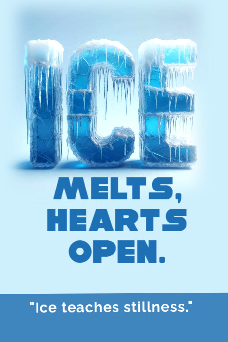 Ice Template | PosterMyWall
