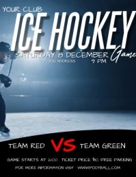 ICE HOCKEY Volante (Carta US) template