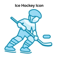 Ice Hockey Icon Logo template