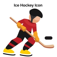 Ice Hockey Icon Logo template