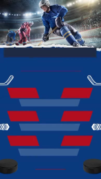 Ice Hockey Match Schedule Instagram Reel template