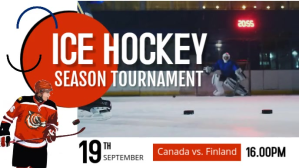 Ice Hockey Tournament Facebook Cover Video template