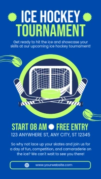 ice hockey tournament template História do Instagram