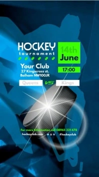 Ice Hockey Tournament Video Indaba yaku-Instagram template