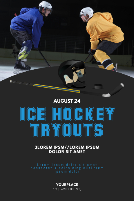 Hockey Flyer Template