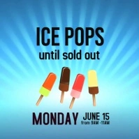 Ice pops Square (1:1) template