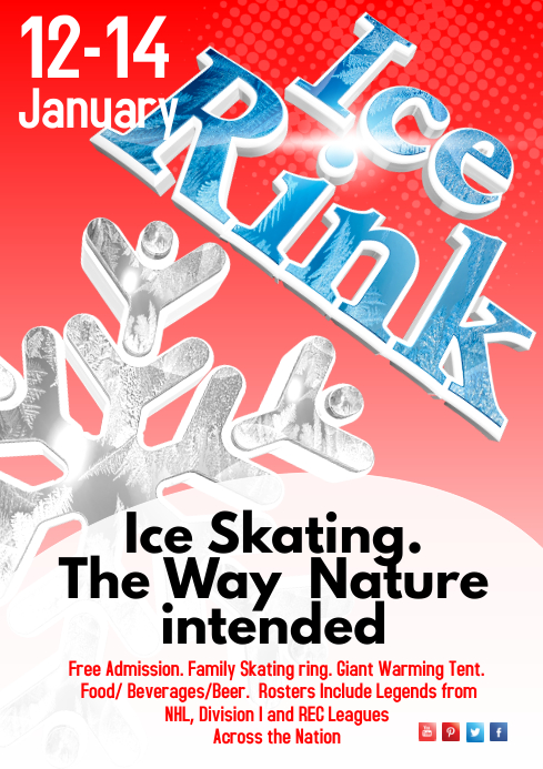 Ice Rink Poster Template | PosterMyWall