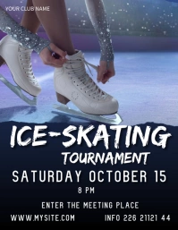 ICE SKATING Flyer (format US Letter) template