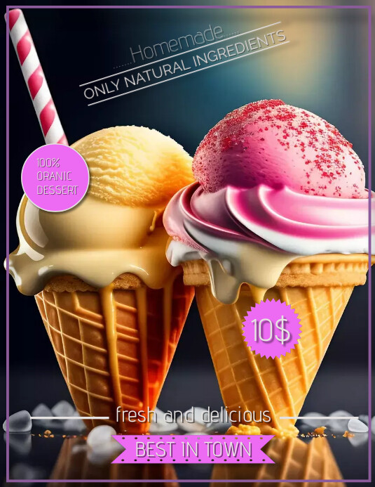 Icecream Flyer Template PosterMyWall icecream-flyer-template-postermywall