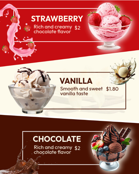 Icecream Instagram Portrait template