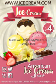 ice cream flyer