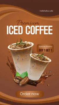 Iced Coffee Historia de Instagram template