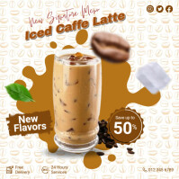 Iced Coffee Menu Template | PosterMyWall