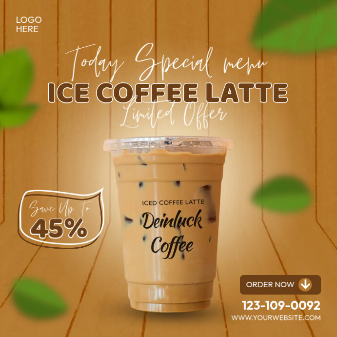 Iced Coffee Template | PosterMyWall