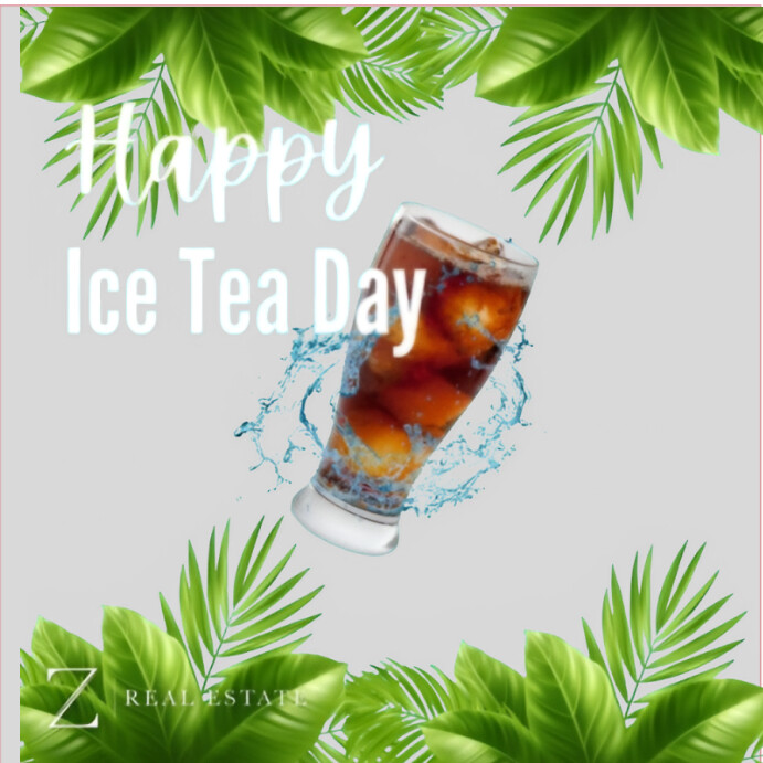 Iced tea day Instagram template | PosterMyWall