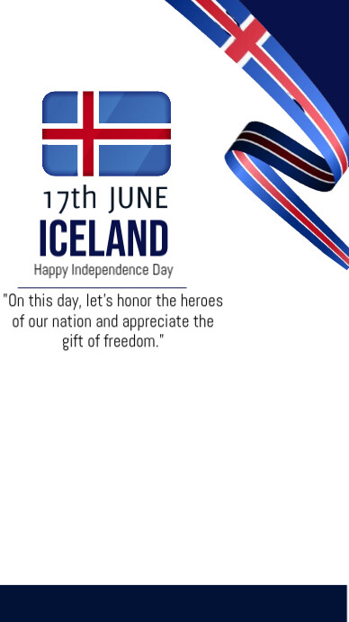 iceland independence day WhatsApp-Status template