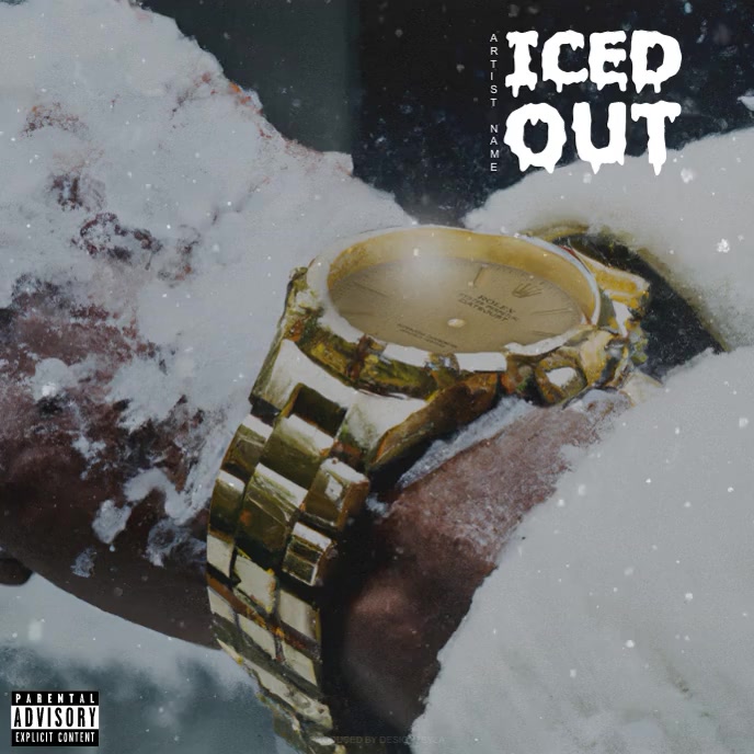 Icey Watch Rapper Icey Watch Album Cover Design template | PosterMyWall