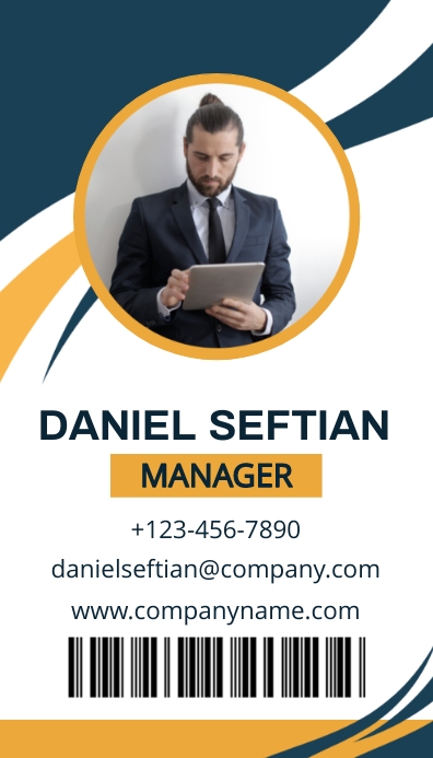 ID CARD COMPANY DESIGN TEMPLATE Biglietto da visita