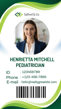 ID Card Flyer Instagram Story template