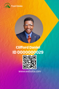 Oranje Business ID Card Poster Template