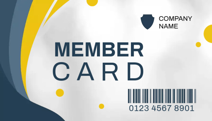 Member Id Example Plantilla de ID CARD MEMBER TEMPLATE | PosterMyWall