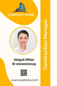 ID Card Template Poster