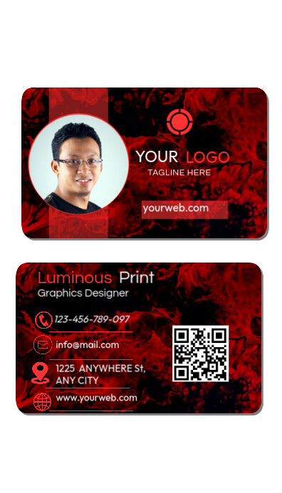 Copy of Id Card Template design Premium Red | PosterMyWall