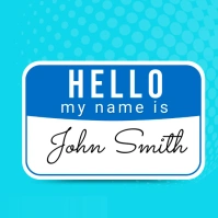 Hello Tag Instagram Post template
