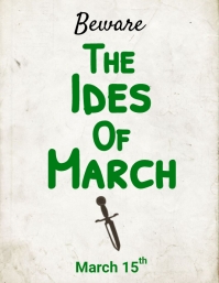 Ides of March Template. | PosterMyWall