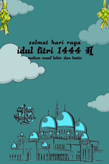 idul fitri Poster template