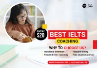 IELTS Coaching Center Ad Template Postcard