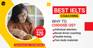 IELTS Coaching Facebook Ad template