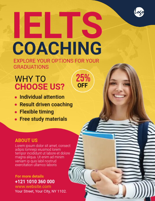 Coaching Flyer Examples IELTS Coaching Flyer Template | PosterMyWall