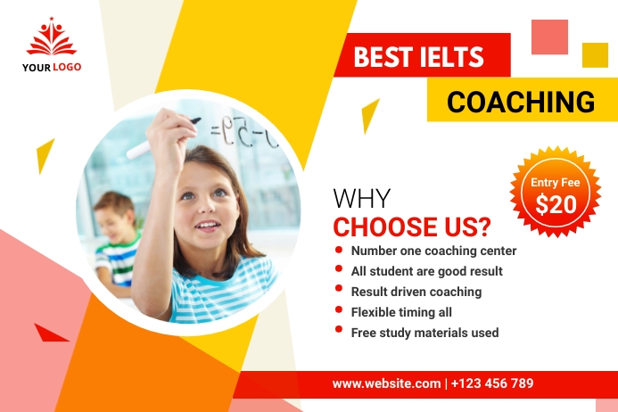 IELTS Coaching Twitter post Template | PosterMyWall