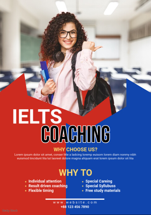 IELTS Course Ad Template | PosterMyWall