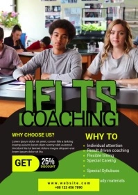 IELTS Course Ad Template A6
