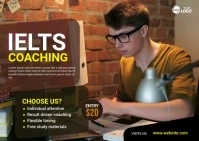 IELTS Course Ad Template Postkarte