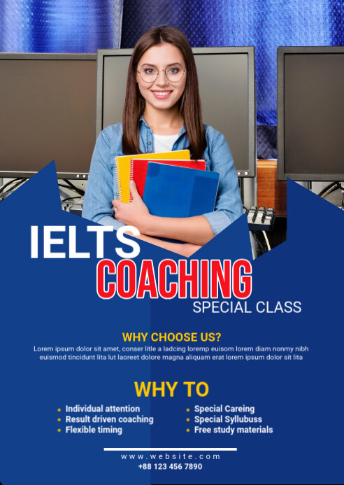 IELTS Course Ad Template | PosterMyWall
